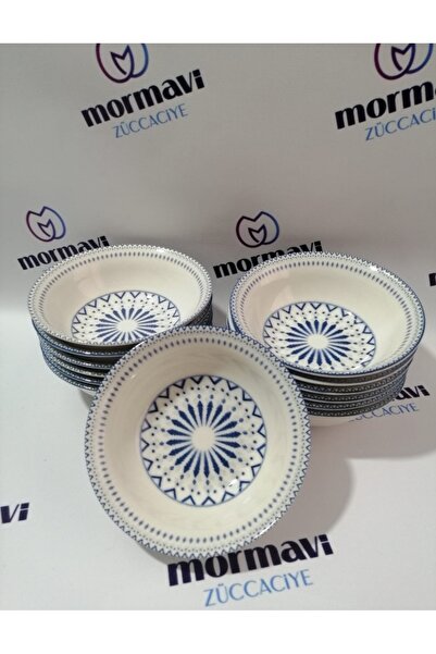 Güral Güral Porcelain Digital 14 cm (Small) 12 Pieces Sup Bowl