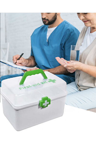 PUFO Medicine storage and storage organizer box, 28 x 16 cm