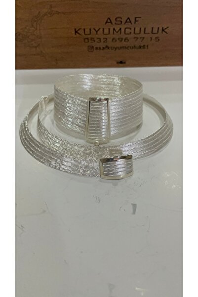asaf kuyumculuk Trabzon Hasırı Klasik Toka 11 Sıra Bileklik 5 Sıra Gerdanlık