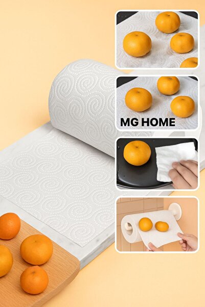 MG HOME 12 لفة مناديل ورقية مناديل مكونة من طبقتين مناديل مطبخ للحمام