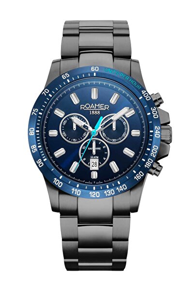 Roamer Mens Watch 861837 44 45 20, Quartz, 45mm, 10ATM