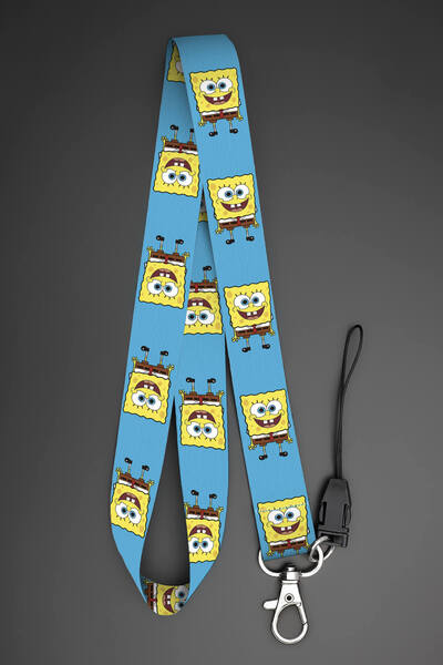 Apptakı Desenli Boyun Askı İpi Yaka Kartı Kimlik Askısı Telefon Aksesuarı - A...