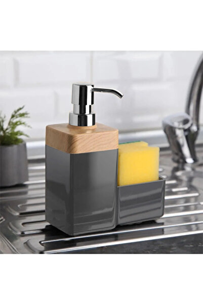 Mutfak Köşesi Δοχείο υγρού σαπουνιού με δοσομετρητή σφουγγαριού