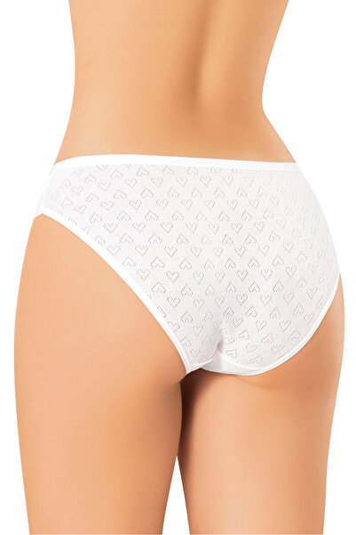 YILDIZ БІКІНІ-ТРУСИ З БАВОВНЯНИМ ВСТАВКОМ, 6 ШТ. БІЛИЙ ЗІРКА КОД3575