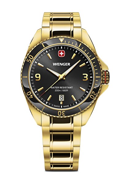 Wenger Mens Watch Wenger 01.2031.107, Quartz, 40mm, 20ATM