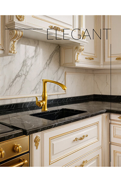 ACAR Elegand Gold Serisi Eviye Bataryası, Altın Rengi Mutfak Bataryası