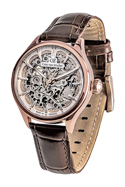 Carl Von Zeyten Ceas de damă Carl Von Zeyten CVZ0072RWHS, Automat, 38mm, 3ATM