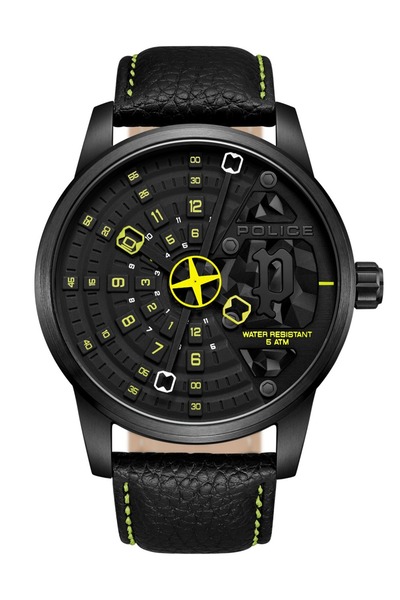 Police Ceas bărbătesc Police PEWJA0022101, cuarț, 46mm, 5ATM