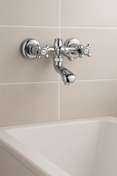 YDGR Dalyan Sabit Klasik Tasarımlı Sıcak-Soğuk Lavabo Bataryası