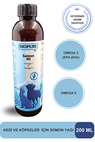 Bio Pure Köpeğiniz ve Kediniz İçin Saf Omega 3 & 6 Zenginliği Somon Yağı - Biopure Salmon Oil