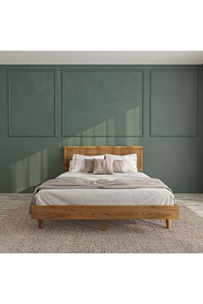 RENAZZO Hürrem Ceviz YTY Alaz Ahşap Karyola