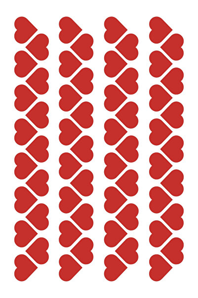 Bimotif Set de 600 de autocolante cu inimă cu dungi verticale