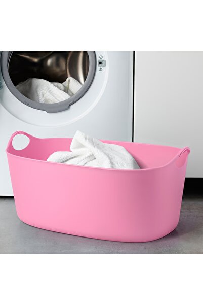 IKEA TORKIS Pembe 35 lt Esnek Büyük Çamaşır Sepeti