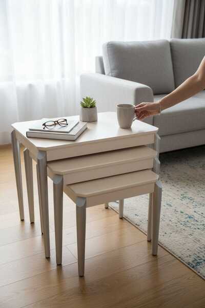 Akabesan Aksesuar Hira Serisi Dikdörtgen Tasarım Üst Kalite Kayın Ağacından K...