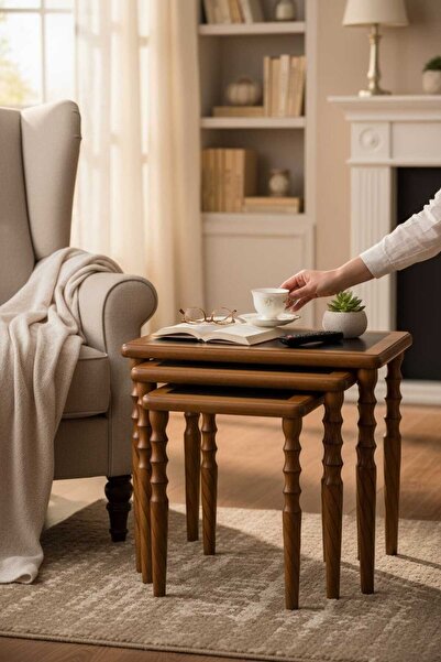 Akabesan Aksesuar Görkem Serisi Dikdörtgen Burgu Ayaklı Tasarım 1.Sınıf Ahşap...