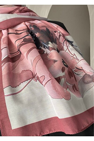 ESSLERA Μαλακό σάλι με σχέδιο τριαντάφυλλου