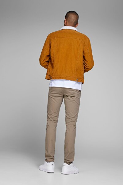 Jack & Jones Παντελόνι Chino σε ανοιχτό χρώμα κρέμας - Marco Intelligence 12150160