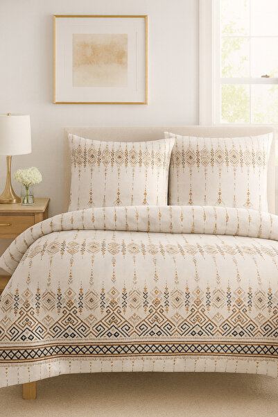 Loova Nevresim takımı çift kişilik"yorgan kılıfı+lastikli çarşaf+2 yastık kıl...