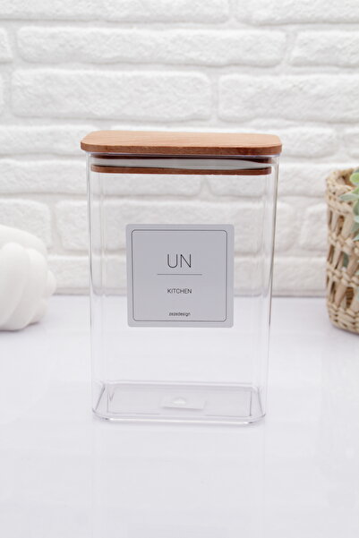 zezedesing Decorative Flour Jar/box with Wooden Lid