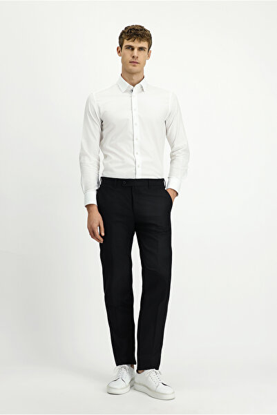 Kiğılı Slim Fit Dar Kesim Yünlü Klasik Kumaş Pantolon