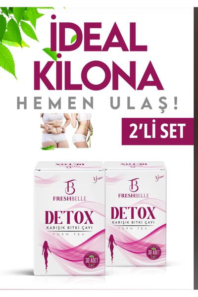 FreshBelle Zayıflama1 Yardımcı Detox Özel Karışımlı Bitkisel Form Çay