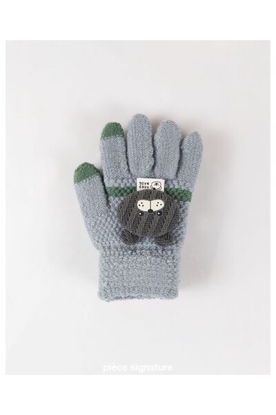 PIECE SIGNATURE 100% Acrylic Children's Gloves with Accessories (Age 3-6)