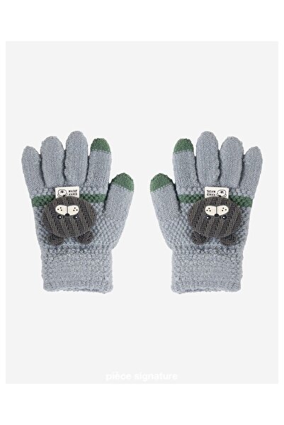 PIECE SIGNATURE 100% Acrylic Children's Gloves with Accessories (Age 3-6)