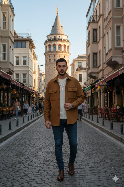 NO4 Oversize Erkek Kaşe Gömlek – Rahat ve Sıcak Kışlık Model, Unisex Tarz, Trend gömlek