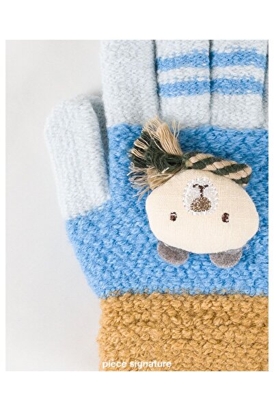 PIECE SIGNATURE 100% Acrylic Children's Gloves with Accessories (Age 3-6)