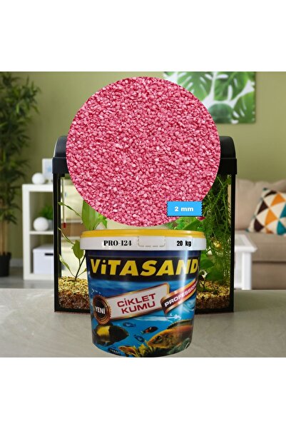 Vitasand Pro-124 2mm Akvaryum Kumu Pembe Kum 20kg