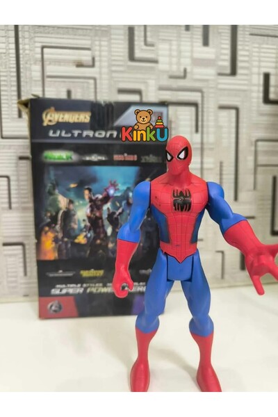KİNKU Işıklı Eklemleri Hareketli Kaliteli 17 Cm. Spiderman Örümcek Adam Figür...