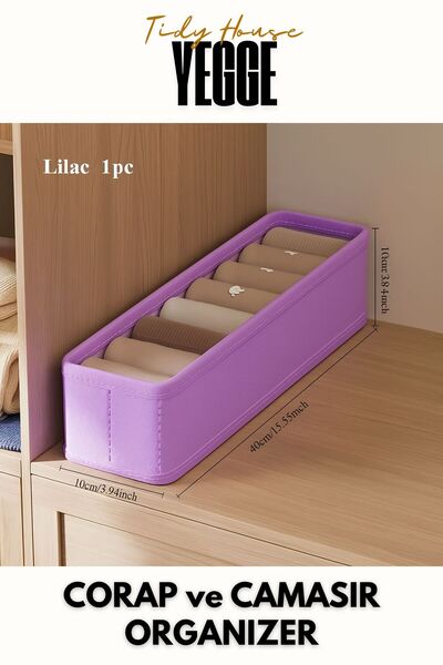 YEGGE Органайзер за чекмеджета и шкафове, органайзер за рафтове, сгъваема кут...