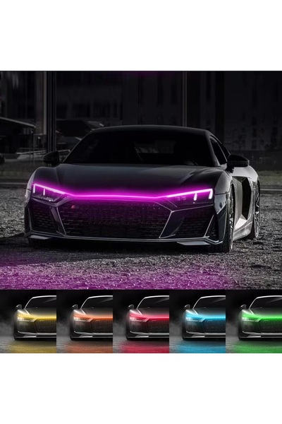 Avex Bandă de iluminat cu LED pentru hotă, tensiune 12V, lungime 180cm, lumină multicoloră, RGB