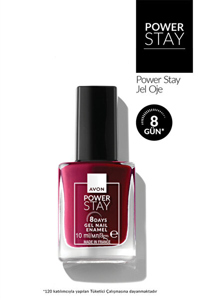 AVON Power Stay Gel Tırnak Cilası 10ml - Stay Put Sangria