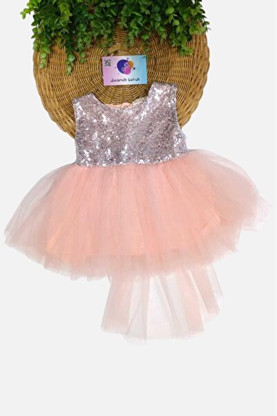 dinamik çocuk فستان للفتيات الصغيرات/الأطفال - ترتر، بدون أكمام، توتو وذيل، م...