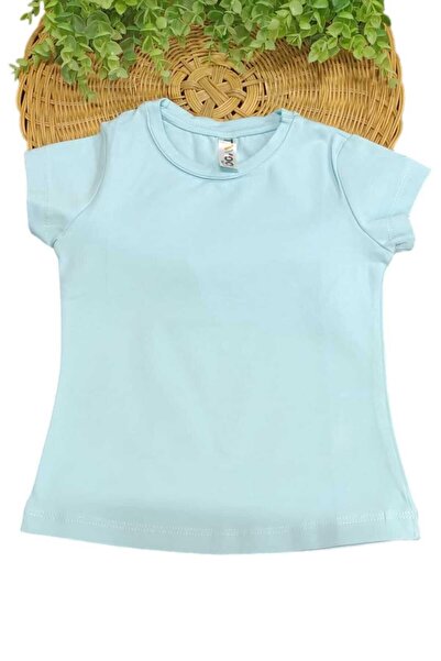 dinamik çocuk Дівчачий літній боді з коротким рукавом, еластичний, однотонний, без принта