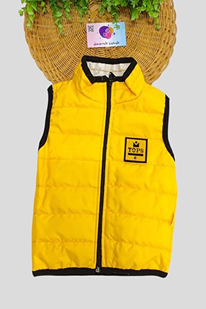 dinamik çocuk Girl's Boy's Puffer Vest Unisex (Thin) Seasonal