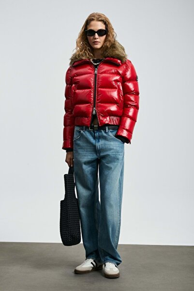 Lufian 122120041 Daisy Goose down Women's Coat Red