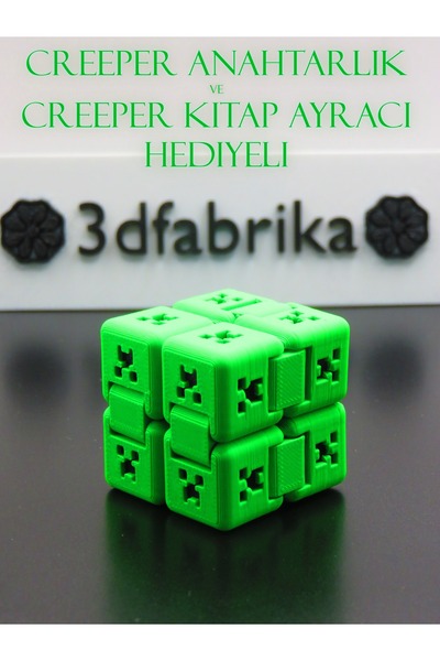 MODA Pikselli Temalı Sonsuz Küp Fidget Infinity Cube (Çift Renkli Oyuncak)- 3D Baskı