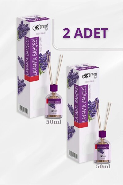 Extrem 2 Adet Bambu Çubuklu Oda Kokusu Lavanta Bahçesi | Kalıcı & Ferahlatıcı...