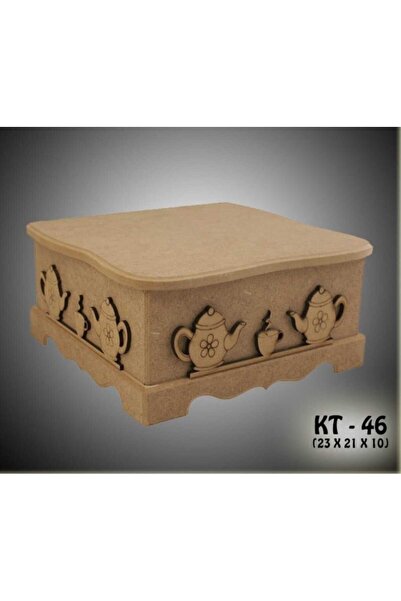 Home Ahşap-boyanabilir-çaydanlık Desenli-takı-makyaj-aksesuar-dekoratif Çok A...