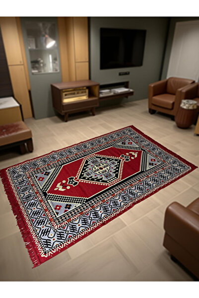 mdhomecarpet Şark Köşesi Minder Takımı | Yer , Sırt Minderi, Etnik Desen, Salon ve Ev İçin 13 Parça Süngerli