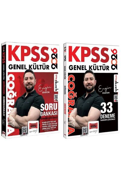 Yargı Yayınları Yargı 2026 KPSS Coğrafya Soru Bankası + 33 Deneme 2 li Set - ...