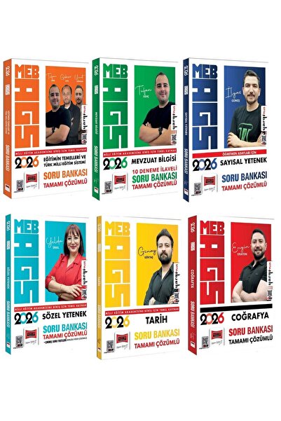 Yargı Yayınları Yargı 2026 MEB-AGS Tüm Dersler Soru Bankası 6 lı Set Yargı Ya...