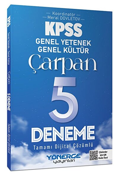 Yönerge Yayınları Yönerge 2026 KPSS Genel Yetenek Genel Kültür Çarpan 5 Denem...