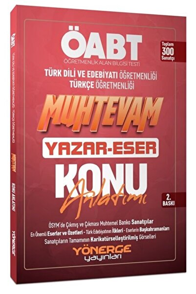 Yönerge Yayınları Yönerge ÖABT Türkçe-Türk Dili Edebiyatı Muhtevam Yazar Eser...