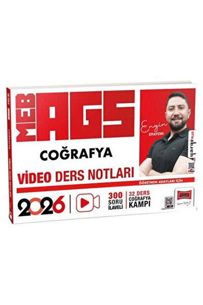Yargı Yayınları Yargı 2026 MEB-AGS Coğrafya Video Ders Notları - Engin Eraydı...