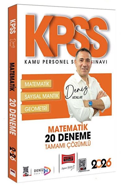 Yargı Yayınları Yargı 2026 KPSS Matematik 20 Deneme Çözümlü - Deniz Atalay