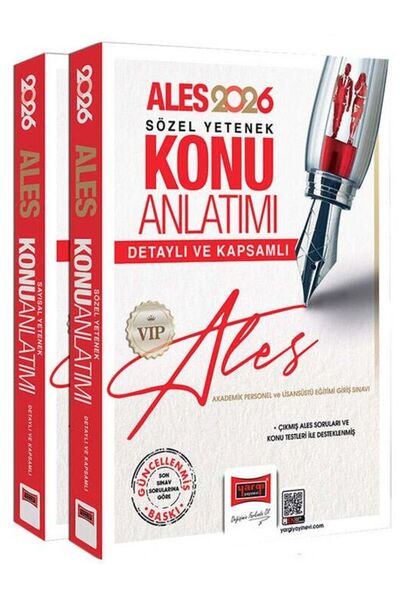 Yargı Yayınları 2026 ALES VIP Sayısal-Sözel Yetenek Detaylı ve Kapsamlı Konu ...