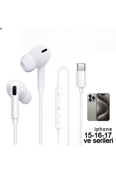 rangmobil İphone 15-iphone 16-iphone -iphone 17 VE SERİLERİ Type C-SİLİKONLU KULAKLIK